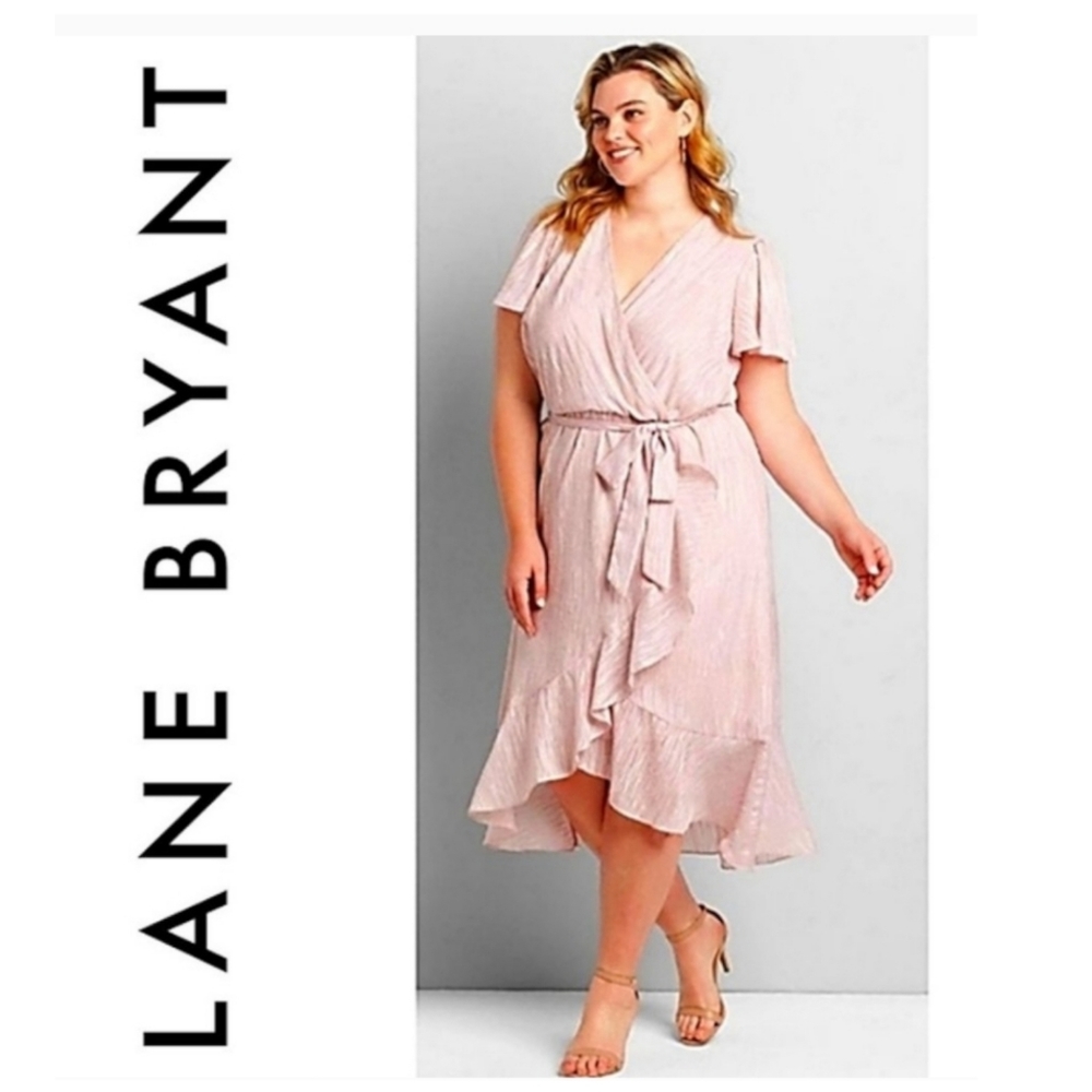 Lane Bryant NWOT Short Sleeve Faux Wrap Maxi Dress Women's 20